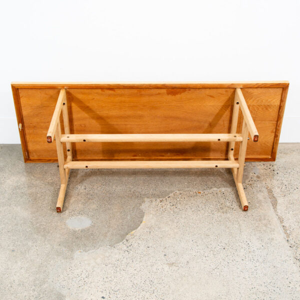Mid Century Danish Modern Coffee Table Borge Mogensen Soborg Mobler White Oak VG - Image 7