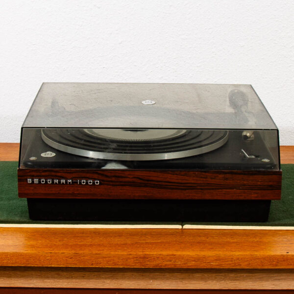 Vintage Record Player Bang & Olufsen BeoGram 1000 Rosewood Veneer Record Deck