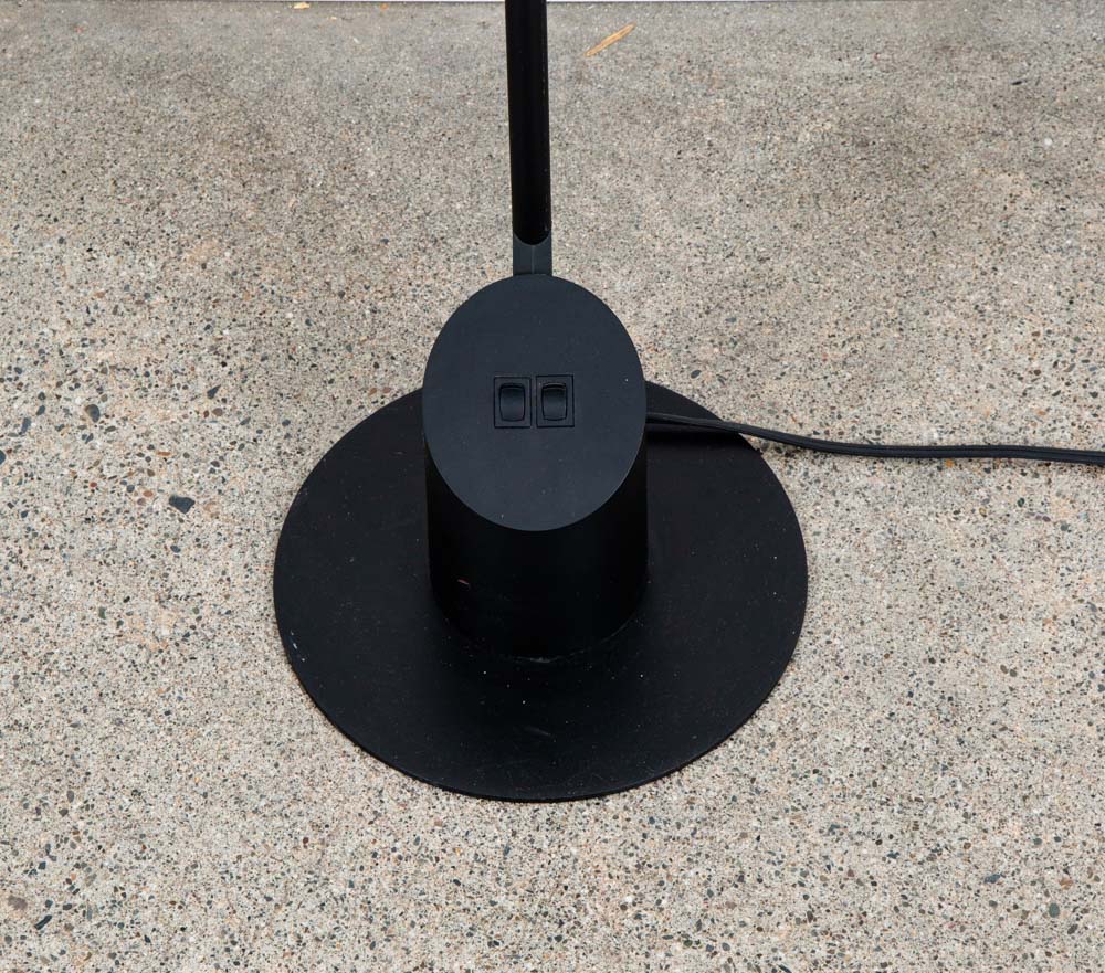 Mid Century Modern Floor Lamp Robert Sonneman Kovacs Feather Light Black Post - Image 11