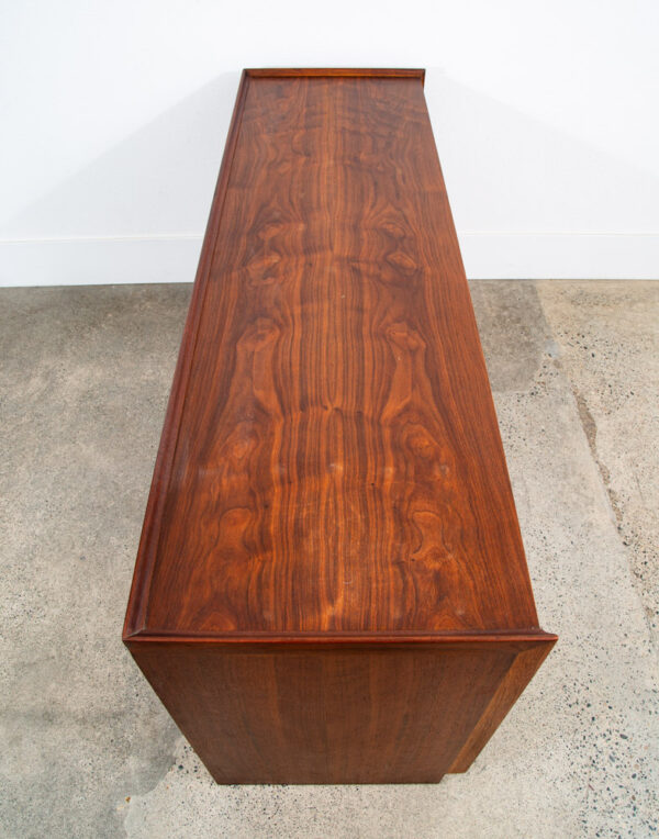 Mid Century Modern Credenza Dresser 6 Drawer Dillingham Walnut Vintage Mcm Mint - Image 3