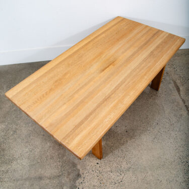Mid Century Danish Modern Coffee Table Solid White Oak Vintage Aksel Dahl 1972
