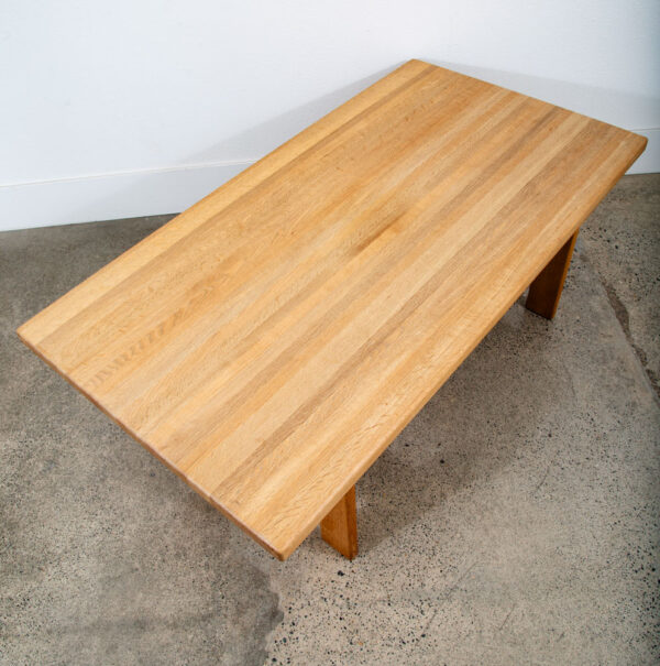 Mid Century Danish Modern Coffee Table Solid White Oak Vintage Aksel Dahl 1972