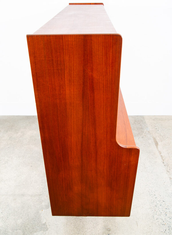 Mid Century Danish Modern Credenza Sideboard Bar Desk Teak Drawers Denmark Mcm - Image 3