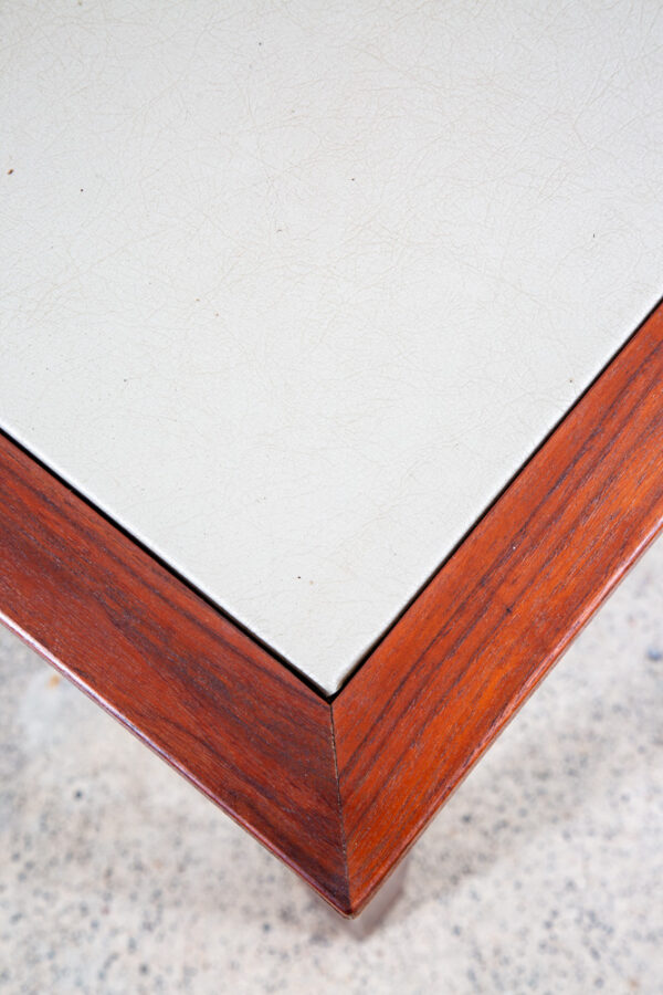 Mid Century Modern Dining Table Card Solid Walnut Square Studio Custom Vintage - Image 7