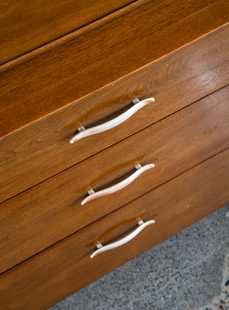 Mid Century Modern Dresser Highboy Profile Drexel John Van Koert Mcm 5 Drawers - Image 10