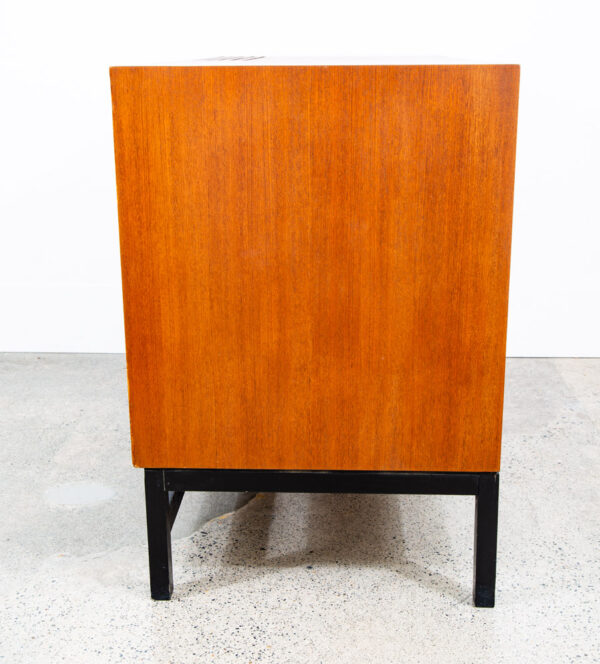 Mid Century Modern Compact Credenza Cabinet Refrigerator Storage Silkeborg Lock - Image 4
