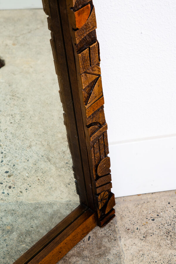 Mid Century Modern Mirror Wall Hanging Lane Mosaic Pueblo Bathroom Brutalist Mcm - Image 12