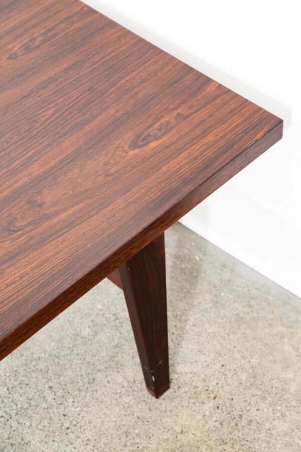 Mid Century Danish Modern Coffee Table Rosewood Mcm Vintage Denmark 66 in Mcm - Image 12