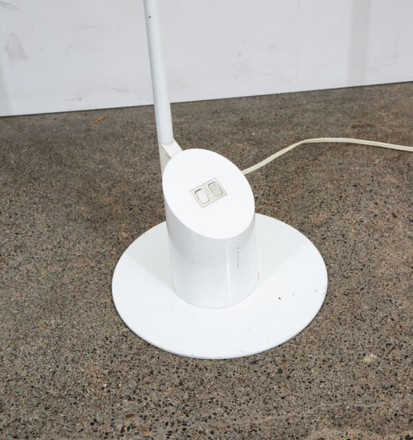 Mid Century Modern Floor Lamp Robert Sonneman Kovacs Feather Light White Post - Image 2