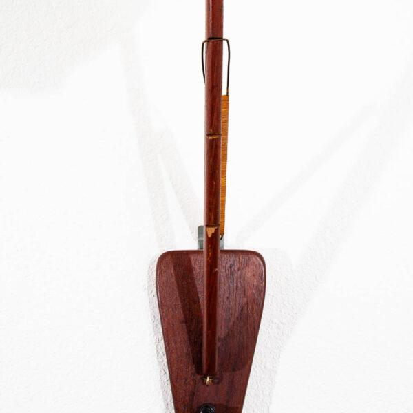 Mid Century Modern Danish Hanging Lamp Wall Sconce Solid Teak Wood Functional VG - Image 6
