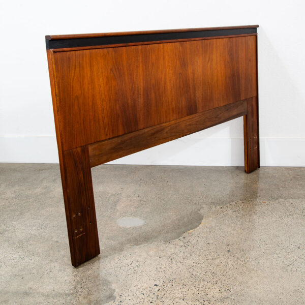 Mid Century Modern Headboard Queen Size Bed Frame Dillingham Walnut Esprit Wood