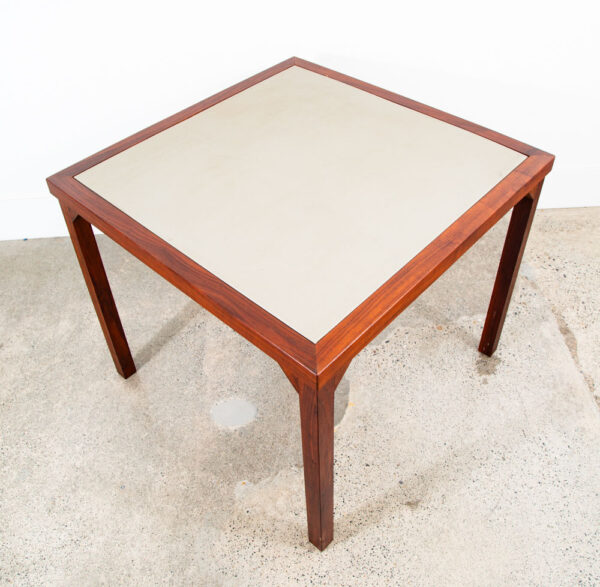 Mid Century Modern Dining Table Card Solid Walnut Square Studio Custom Vintage - Image 10