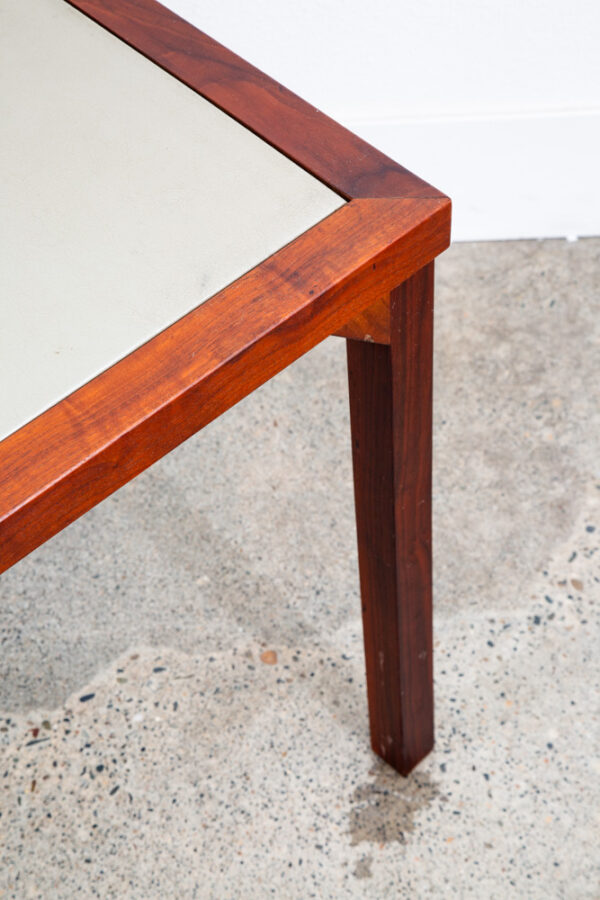 Mid Century Modern Dining Table Card Solid Walnut Square Studio Custom Vintage - Image 8