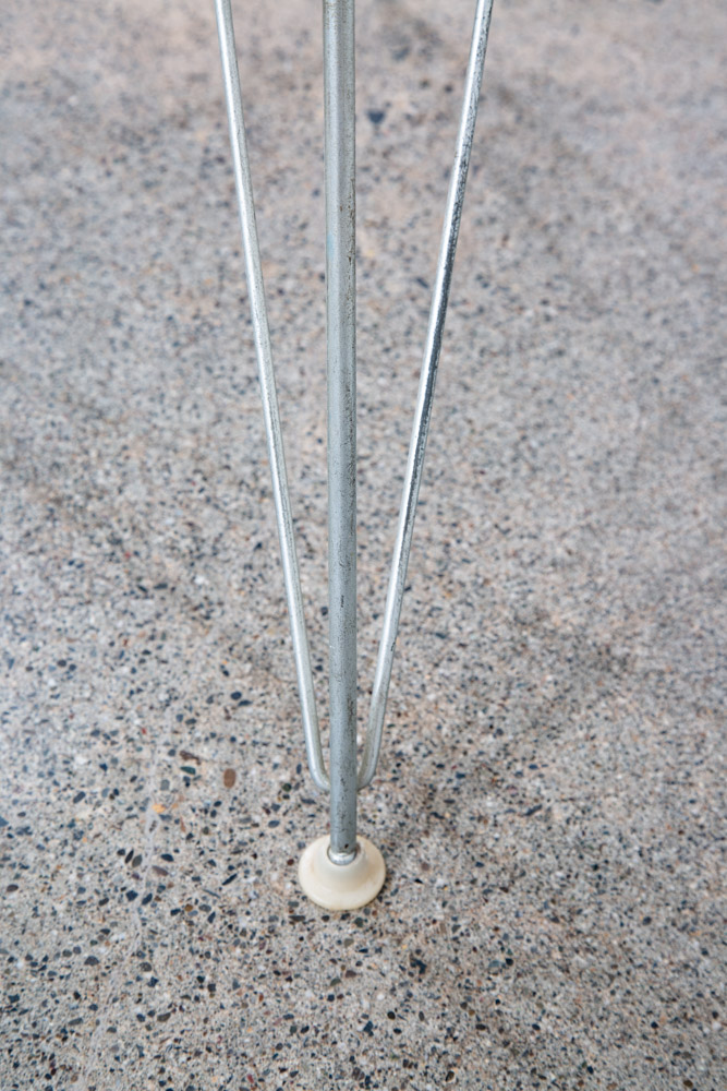 Mid Century Modern Side Chair Fiberglass Shell Orange Herman Miller Girard Tweed - Image 12