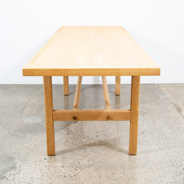 Mid Century Danish Modern Coffee Table Borge Mogensen Soborg Mobler White Oak VG - Image 4