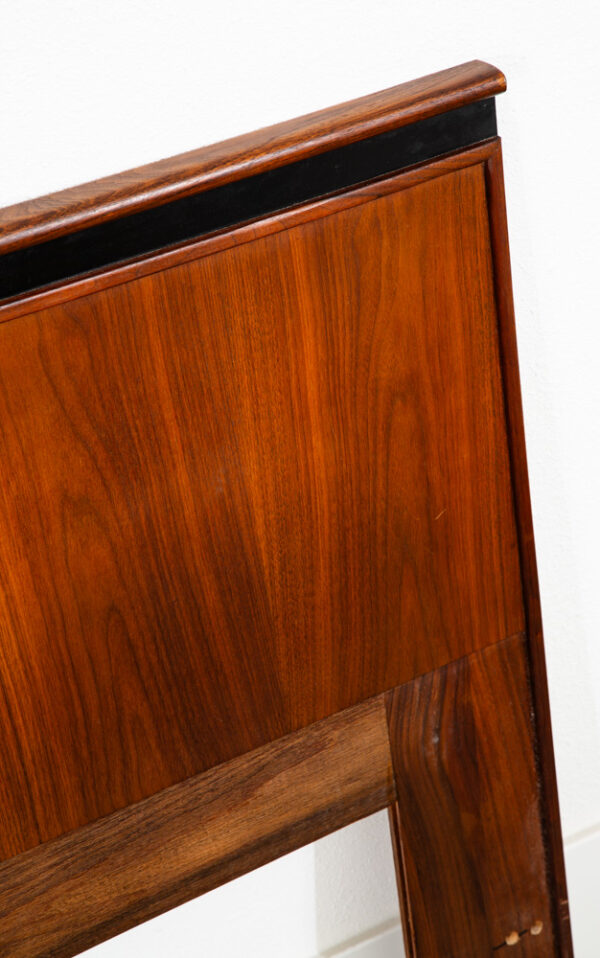 Mid Century Modern Headboard Queen Size Bed Frame Dillingham Walnut Esprit Wood - Image 10