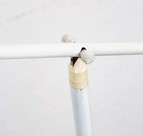 Mid Century Modern Floor Lamp Robert Sonneman Kovacs Feather Light White Post - Image 4