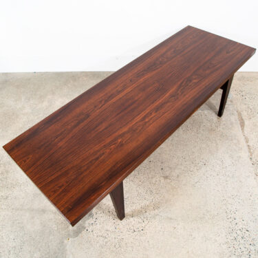 Mid Century Danish Modern Coffee Table Rosewood Mcm Vintage Denmark 66 in Mcm