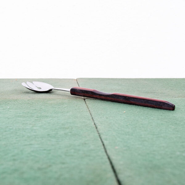 Mid Century Danish Modern Rosewood Stainless Steel Serving Spoon Fork Cork Screw - Image 5