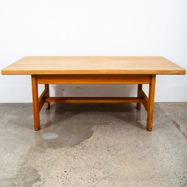Mid Century Danish Modern Coffee Table Solid White Oak Vintage Aksel Dahl 1972 - Image 6