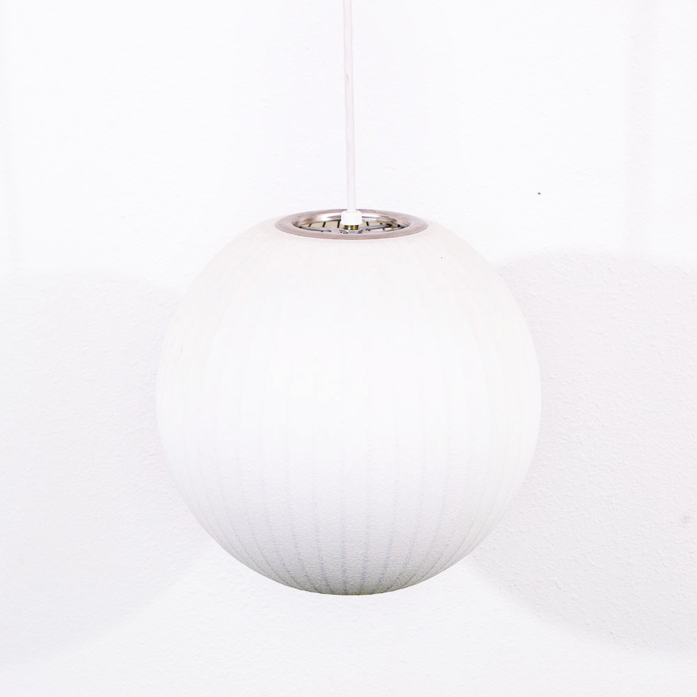 Mid Century Modern Modernica Bubble Light Pendant Lamp White George Nelson Mcm