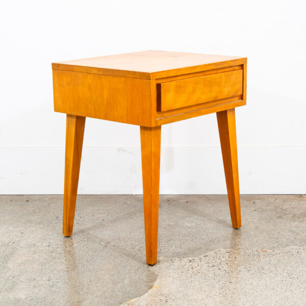 Mid Century Modern Nightstand End Side Drawer Table Conant Ball Russel Wright