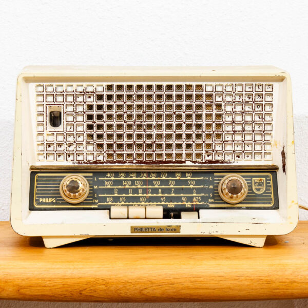 Mid Century Modern German Radio Phillips Tube Radio Philetta 208 De Luxe B2D08U - Image 2
