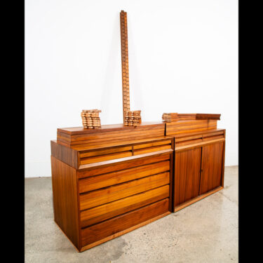 Mid Century Danish Modern Wall Unit Poul Cadovius Cado System Teak 4 Bay Modular