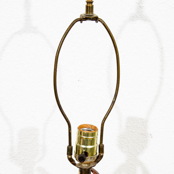 Mid Century Modern Lamp Set Table Light lighting Walnut American Design Pearsall - Image 7