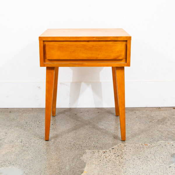 Mid Century Modern Nightstand End Side Drawer Table Conant Ball Russel Wright - Image 2