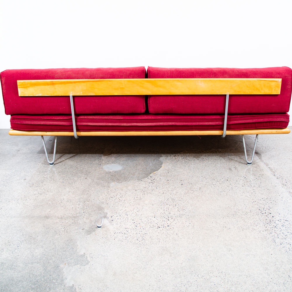 Mid Century Danish Modern Daybed Sofa George Nelson Primavera Herman Miller Red - Image 6