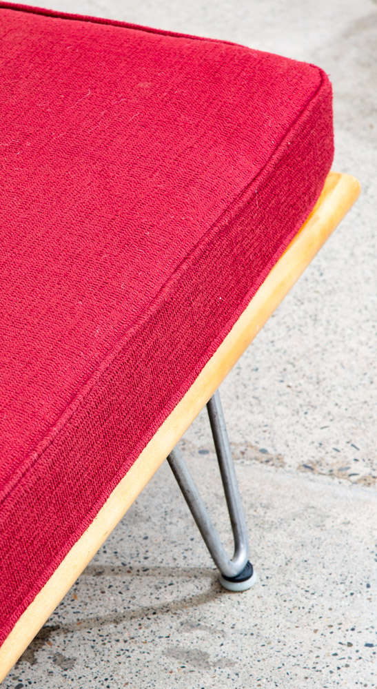 Mid Century Danish Modern Daybed Sofa George Nelson Primavera Herman Miller Red - Image 9