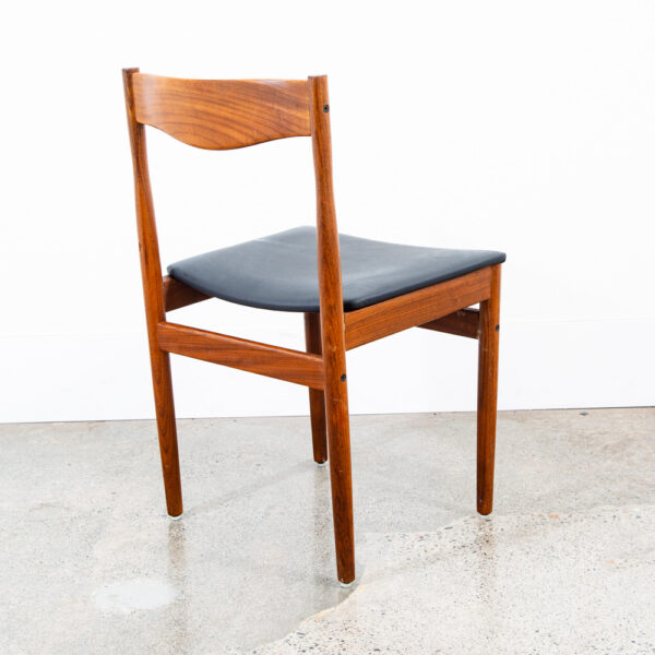 Mid Century Danish Modern Dining Chair Solid Teak G plan Larsen Vintage Denmark - Image 10
