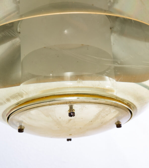 Mid Century Danish Modern Light Set Architectural Industrial Outdoor Orb Metal 2 - Image 12