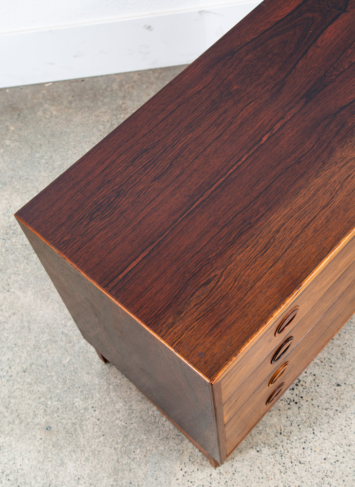 Mid Century Danish Modern Wall Unit Cabinet 4 Drawers Dresser Rosewood HG Mcm - Image 11