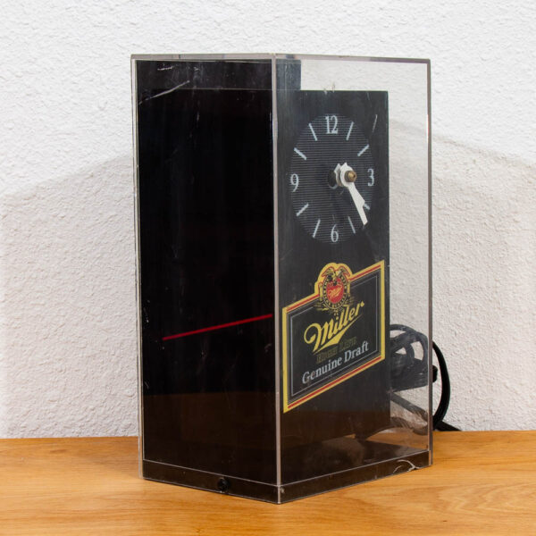 Vintage Collectable Miller High Life Light Up Desk Clock Tabletop Parts / Repair