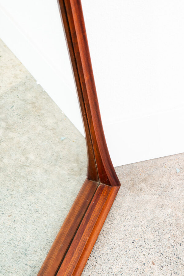 Mid Century Modern Mirror Wall Hanging Dillingham Vanity Solid Walnut 41.5x29.5 - Image 6