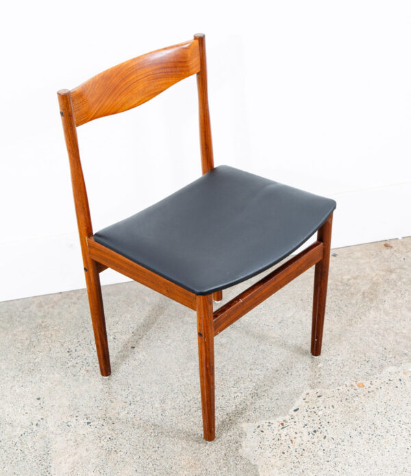 Mid Century Danish Modern Dining Chair Solid Teak G plan Larsen Vintage Denmark - Image 11