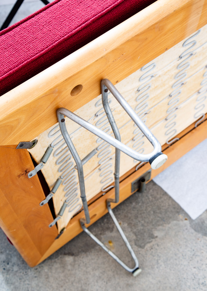 Mid Century Danish Modern Daybed Sofa George Nelson Primavera Herman Miller Red - Image 7