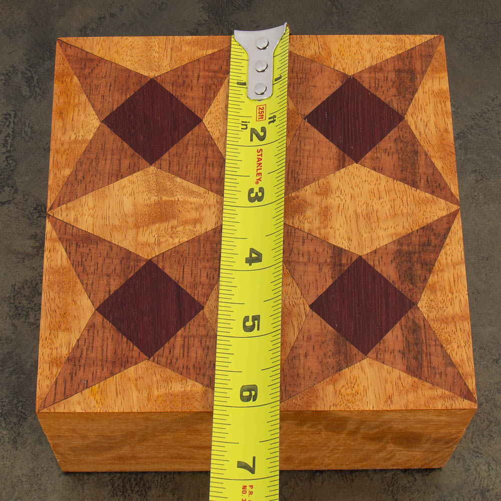 Mid Century Modern Small Burled Wood With Rosewood Inlays Jewelry Storage Box - Image 10