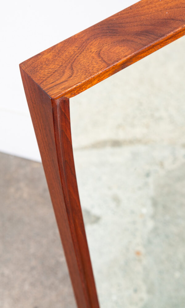 Mid Century Modern Mirror Wall Hanging Dillingham Vanity Solid Walnut 41.5x29.5 - Image 9