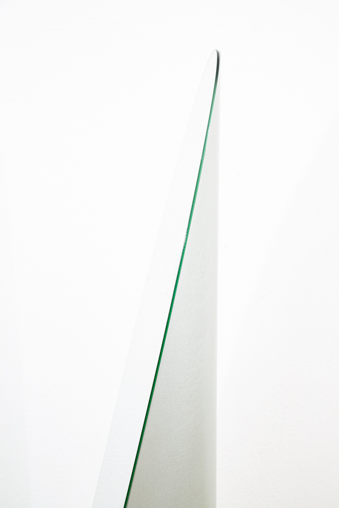 Mid Century Modern Mirror 1980s Gaia Lipstick Floor Vintage Round Roger Lecal - Image 7