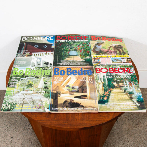 Mid Century Modern Magazines Lot 6 Bo Bedre Interior Design 1979-1988 Danish - Image 2