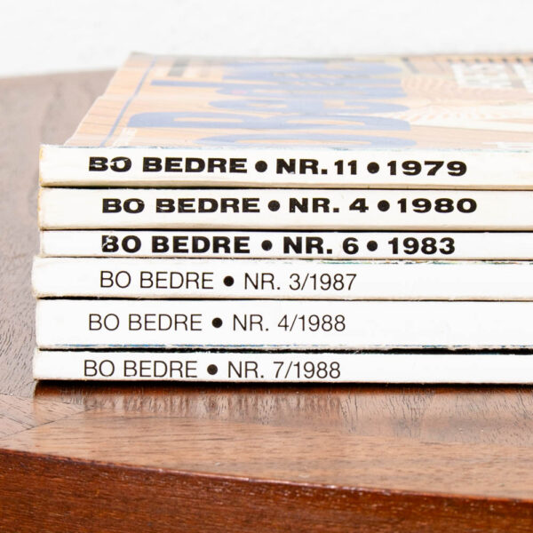 Mid Century Modern Magazines Lot 6 Bo Bedre Interior Design 1979-1988 Danish - Image 8