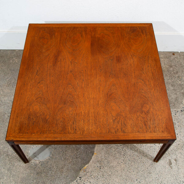 Mid Century Danish Modern End Table Side Square Teak Denmark Illum Wikkelso NM - Image 2