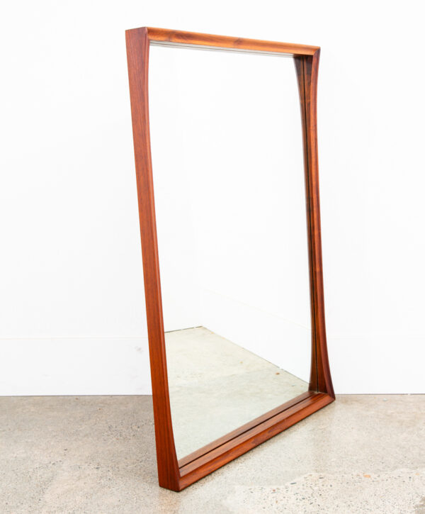 Mid Century Modern Mirror Wall Hanging Dillingham Vanity Solid Walnut 41.5x29.5