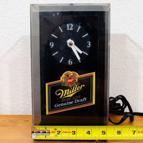 Vintage Collectable Miller High Life Light Up Desk Clock Tabletop Parts / Repair - Image 10