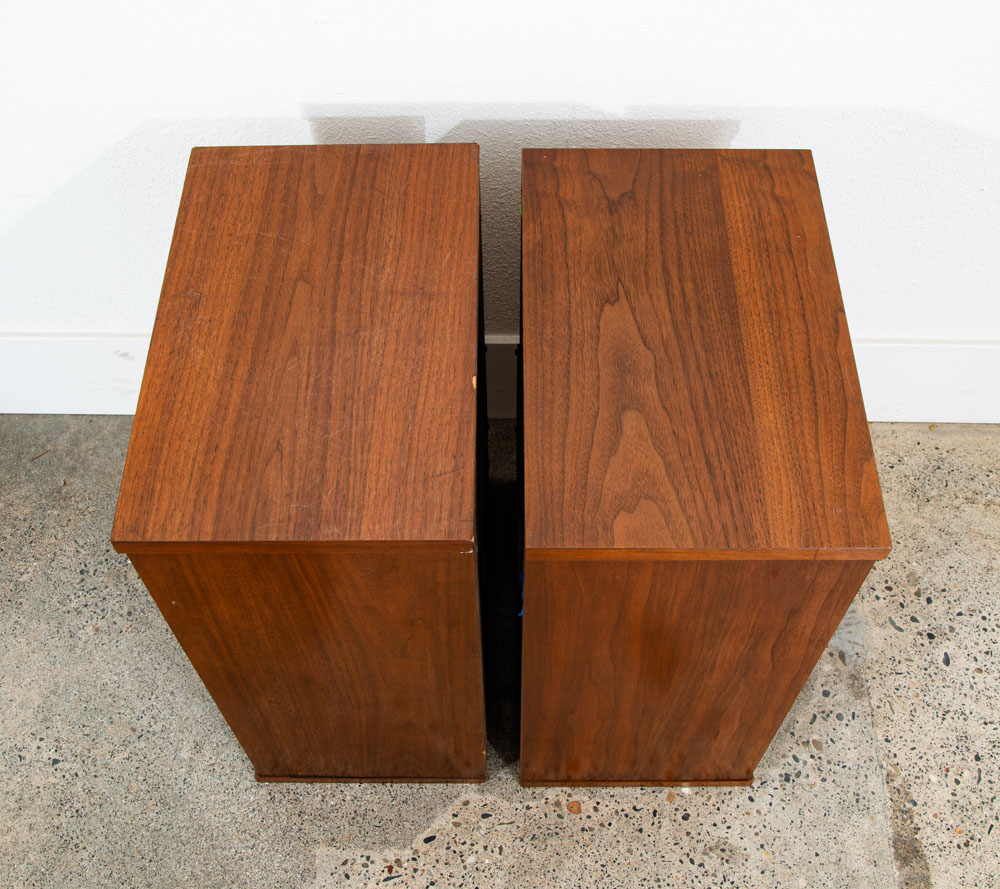 Mid Century Speakers Sansui SP-3500 4 Way Walnut Tested Speaker Set Grills 1 - Image 4