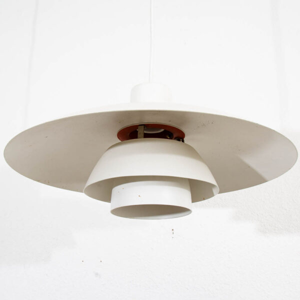 Mid Century Modern Danish Pendant Lamp Louis Poulsen Poul Henningsen Ceiling PH4 - Image 2