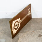 Mid Century Modern Clock Walnut Wall Wood White Guitar Music Key Mcm Rectangular - Image 5